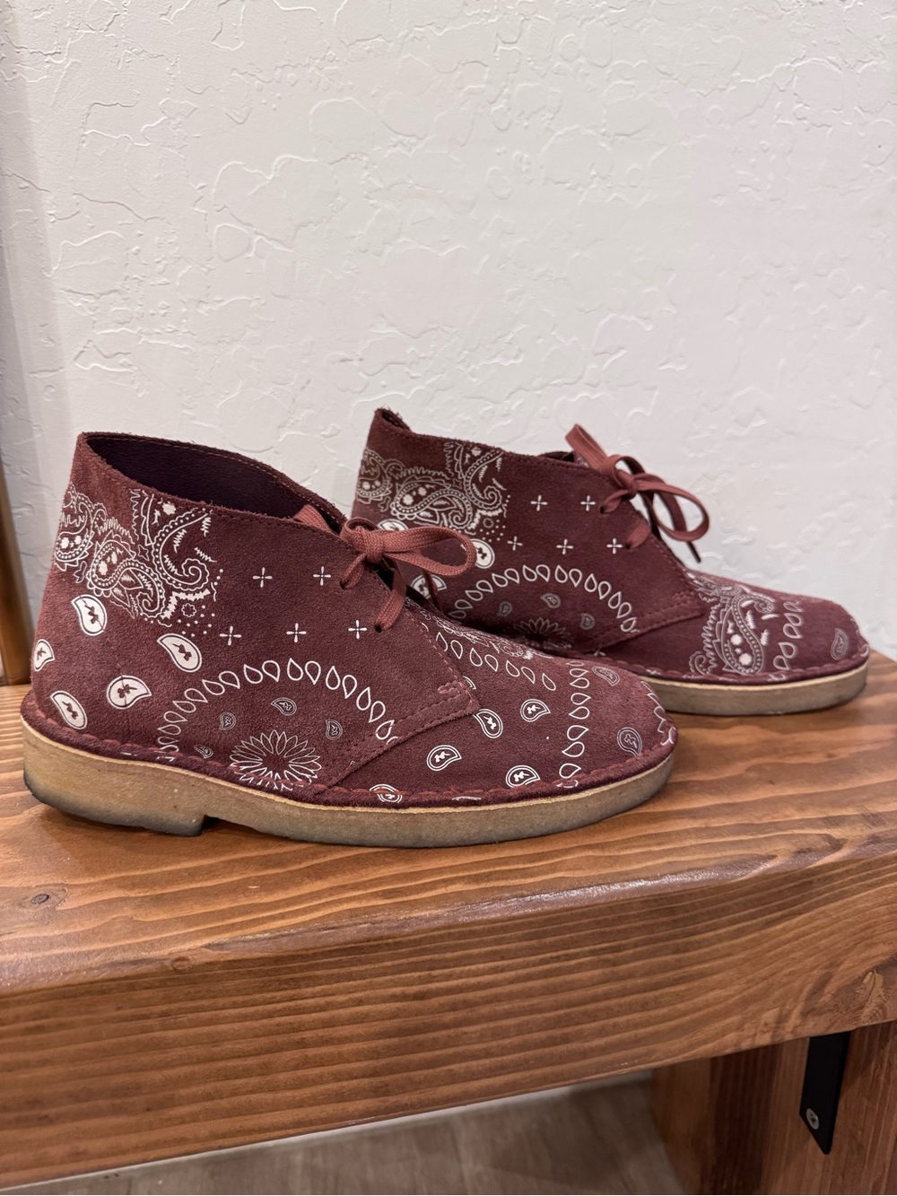 Clark’s Originals Desert Paisley Ankle Boots